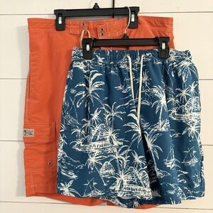 Swim Trunks Mens Medium Bundle Cargo Polo Ralph Lauren Pony Lucky Brand Vacation